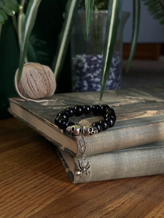 Spider Dangle Charm Bracelet